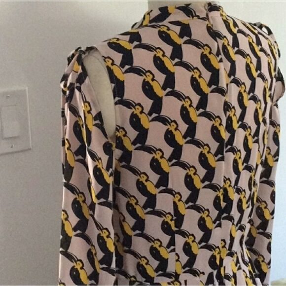 Avec Les Filles Anthropology Toucan Bird Dress - Picture 6 of 11